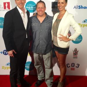 C Ashleigh Caldwell writerproducerstar of A Better Place with director Michael Gordon and costar Hoby Vaughn Hollyshorts Film Festival at Manns Chinese Theater