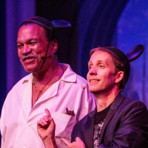 On stage at Disney's Star Wars Weekends with Billy Dee Williams