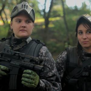 Candice and Taylor are ready to kill it at airsoft