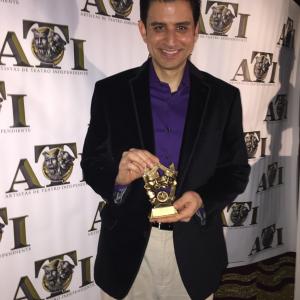 Winner of the Independent Theater Artist award for outstanding performance by a lead actor in a play for Barcel On The Rocks which he also wrote NYC