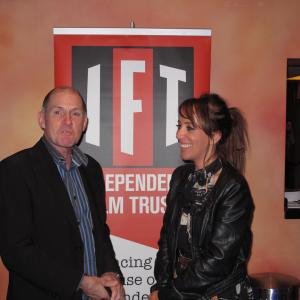 Neil McCartney, chairman of the Independent Film Trust, and Isabelle Stead, producer of Son of Babylon, at the British Independent Awards, 6 December 2010