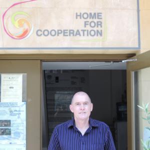 Neil McCartney after the press conference to launch the Golden Island International Film Festival The event was held in the UN Buffer Zone in Nicosia in Cyprus on 24 May 2014