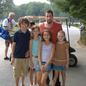 Kendall with Adam on the Movie Set of You Dont Mess With The Zohan