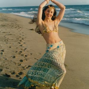 Costuming myself for a photo shoot in January 1993 at Zuma Beach. The wardrobe is courtesy of E.C. II Costumes.