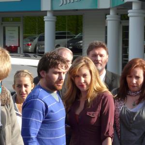 Conor Gomez as Andy (center) with director Quinn Spicker (left corner) and the rest of the talented cast of the comedy 'I Did It For Love'.