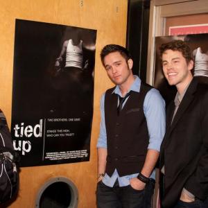 Michael Derek with Brady Kirchberg at the premiere of Tied Up