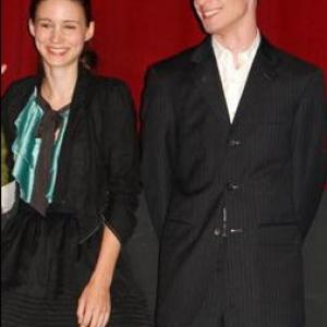 Ryan Schira with Rooney Mara at the GENART NYC screening of Tanner Hall.
