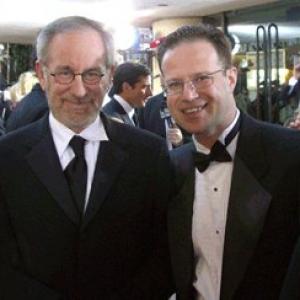 On the Red Carpet at the Golden Globe Awards with Steven Spielberg.