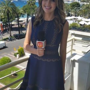 Carly Steel hosting the Cannes Film Festival 2014 for Entertainment Tonight