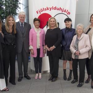 Goodwill Ambassadors past and present and director of Fjolskylduhjalp Islands with the President of Iceland Mr Olafur Ragnar Grimsson and First Lady Dorrit Moussaieff