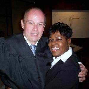 Larry Dotson as Judge Grayson and Kimberly as Attorney Roberts in Nothing Left by Matthan Harris