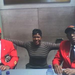 Kimberly with the Original Tuskegee Airmen Curtis Robinson and Charles Herbert Flowers Jrin WashingtonDC