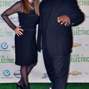 Stevie Mack and Ginny Medeiros at What is the Electric Car movie Premier in Hollywood CA
