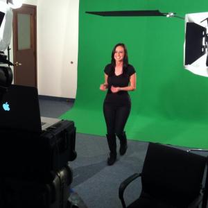 Paula Mione, On Camera. Green Screen, Teleprompter, Commercial.