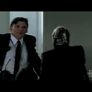 2008, Michael Giel, in scene with Athena Karkanis. Season 1 of CBC's The Border (episode 1: 