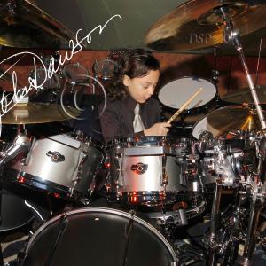 JUILIAN PAVONE GUINNESS BOOK OF WORLD RECORDS THE YOUNGEST PRO DRUMMER AGE 5 ON THIS PHOTO