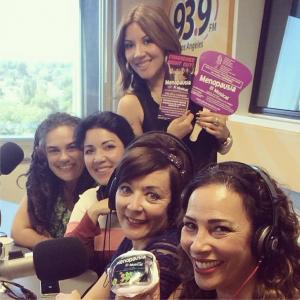 Paloma Morales and El Menopausia Cast at 939FM Radio with DJ Raqc