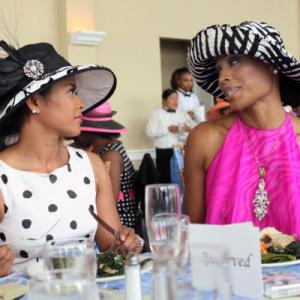 Still of Cynthia Bailey and Lisa Wu in The Real Housewives of Atlanta 2008