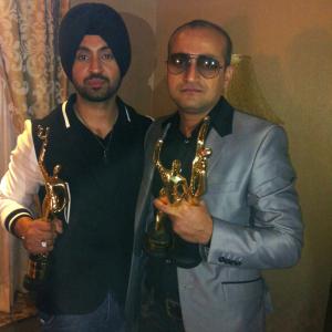 PIFAA award for Best Screenplay with Diljit Dosanjh who got the award for Best Actor