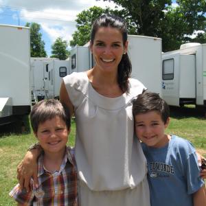 Ben Lux Angie Harmon and Austin Lux Living Proof
