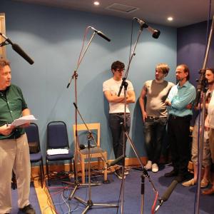 Rich Swingle third from right performing for The Dragon and the Raven John Fornof Adventures in Odyssey In Freedoms Cause wrote and directed Performing with Hugo Docking Theo Maggs Tom Maggs Peter Moreton