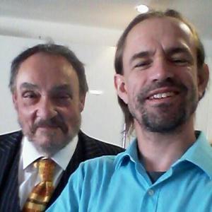 Rich Swingle with John Rhys-Davies (The Lord of the Rings, Beyond the Mask) in the studio for The Dragon and the Raven.