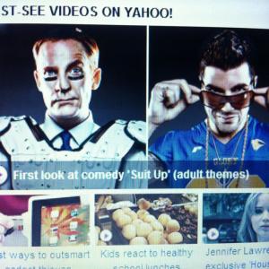 Our show on the main page of Yahoo