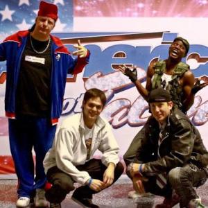 Chalkskin during their audition for Americas Got Talent