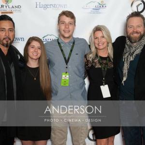 Ben Bray, Bryce Donahue, Tracie Hovey, and Joe Carnahan at the red carpet opening night Maryland International Film Festival