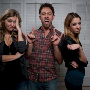 'The Chronicles of a Man Child' Web Series created by and starring Dana Rosendorff. Pictured left to right: Dana Rosendorff, Justin Schollard, Taryn Southern