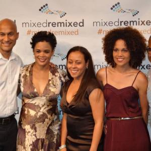 Mixed Remixed Storytellers Prize Recipients KeeganMichael Key and Jordan Peele with from left to right Lesa Lakin Heidi Durrow and Jennifer Frappier