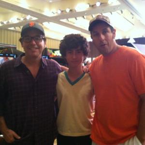 Anthony Ippolito with Chris Columbus and Adam Sandler-Pixels