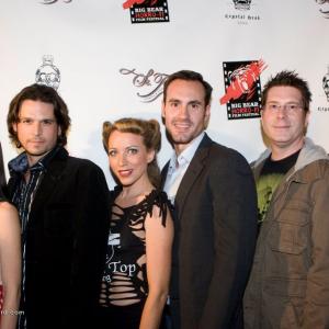 Cassandra Church, Rick Irwin, Sanny Van Heteren, Ivan Djurovic, Dave Parker, and Jose Daniel Figueroa at Big Bear Horror Film Festival Red Carpet Kick-off for ColdWater.