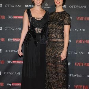 Actress Marta Gastini attends the Vanity Fair and Sky Atlantic On Set Party for the launch of Borgia season 3 Pucci dress