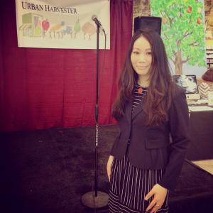 Linda Wang in South Pasadena for Urban Harvester's yearly food charity event.
