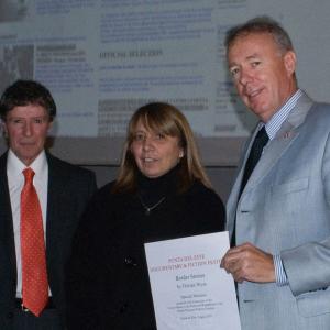 Screening and Awards Ceremony at the Punta del Este Documentary & Fiction Film Festival on 18th September 2010 in Uruguay. Swiss Ambassador Hans Ruedi Bortis receives the Special Mention Award for 