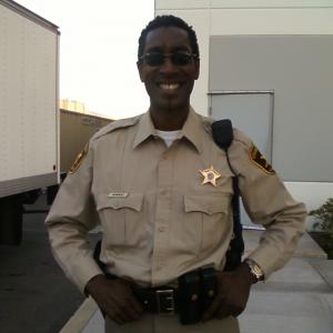 On set of TV Series Medium during filming of final episode final season Arizona Sheriff