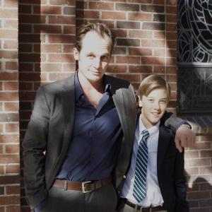 River with Ethan Embry on set of Blood Brothers
