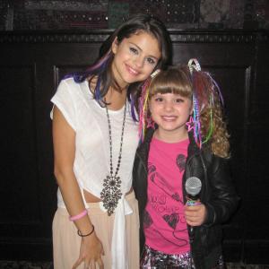 Piper Reese interviewing Selena Gomez at Selena's 2nd Annual Charity Concert for UNICEF