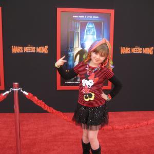 Piper Reese on the red carpet at Disneys Mars Needs Moms Premiere
