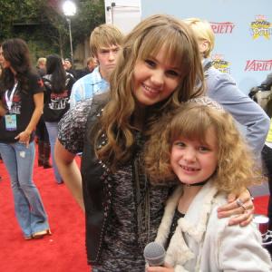 Piper Reese with Debby Ryan at Variety's 