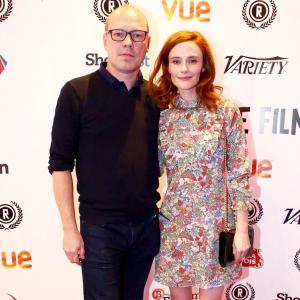 Director Martin Stitt and Actress Rebecca Calder attend the premiere of nominated RFF feature Love Me Do at Vue Piccadilly London
