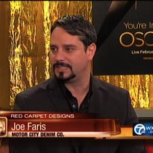 Joe Faris Fashion Designer Project Runway Fashion in Detroit Motor City Denim Motor City Jeans Motor City Design Imported from Detroit Oscars Red Carpet