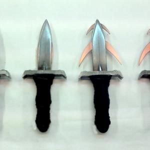 2 sets of prong knives  open  closed As seen on the NBC show Grimm