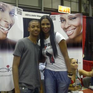 Gerold Robinson Jr and Jennifer Williams of Basketball Wives at Circle of Sisters Expo 2011
