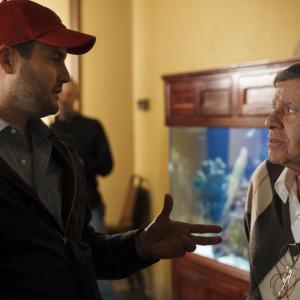 Gastón Pavlovich and Jerry Lewis on the set of Max Rose