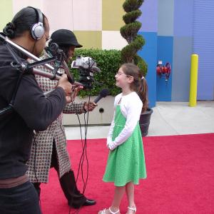 Walking her first red carpet for the LA CARE Awards where Avery was an acting award recipient. (2009)