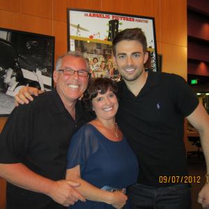 Mark Maine Vida Maine and Jonathan Bennett at the Music High Red Carpet Premier in Hollywood