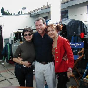 Vida Maine, Mark Maine and Ali Hillis on the set of The Month of August