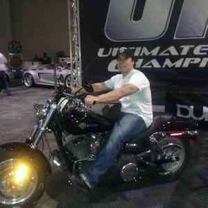 SOA Motorcycle  Car show!!David Barroso on Harley Davidson